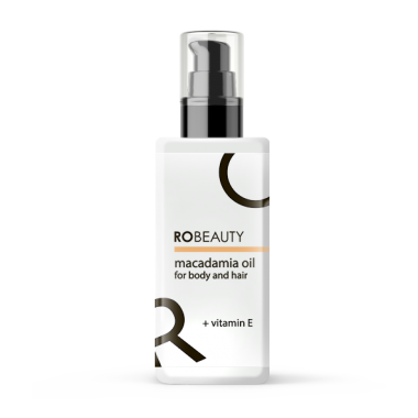 Масло макадамии для тела и волос MACADAMIA OIL FOR BODY AND HAIR + VITAMIN E RoBeauty 100 мл