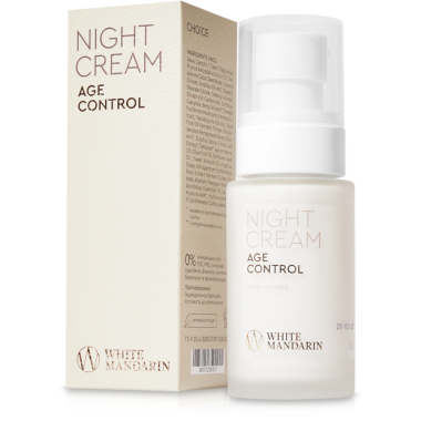  Увлажняющий омолаживающий ночной крем для лица Night Cream AGE CONTROL White Mandarin  50 мл