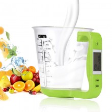 Электронная мерная чашка-весы для кулинарии 4-в-1 с LCD экраном Электронная мерная чашка-весы для кулинарии 4-в-1 с LCD экраном
