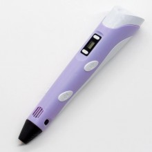 3D ручка для рисования Pen3 MyRiwell с LCD дисплеем+трафарет Фиолетовая 3D ручка для рисования Pen3 MyRiwell с LCD дисплеем+трафарет Фиолетовая