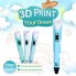3D ручка для рисования Pen2 MyRiwell с LCD дисплеем Голубая